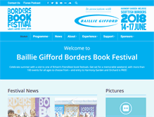 Tablet Screenshot of bordersbookfestival.org